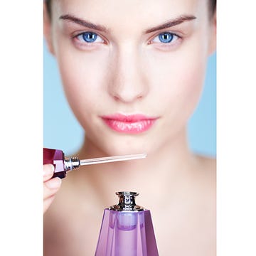 Lip, Cheek, Skin, Eyebrow, Eyelash, Purple, Pink, Magenta, Violet, Beauty, 
