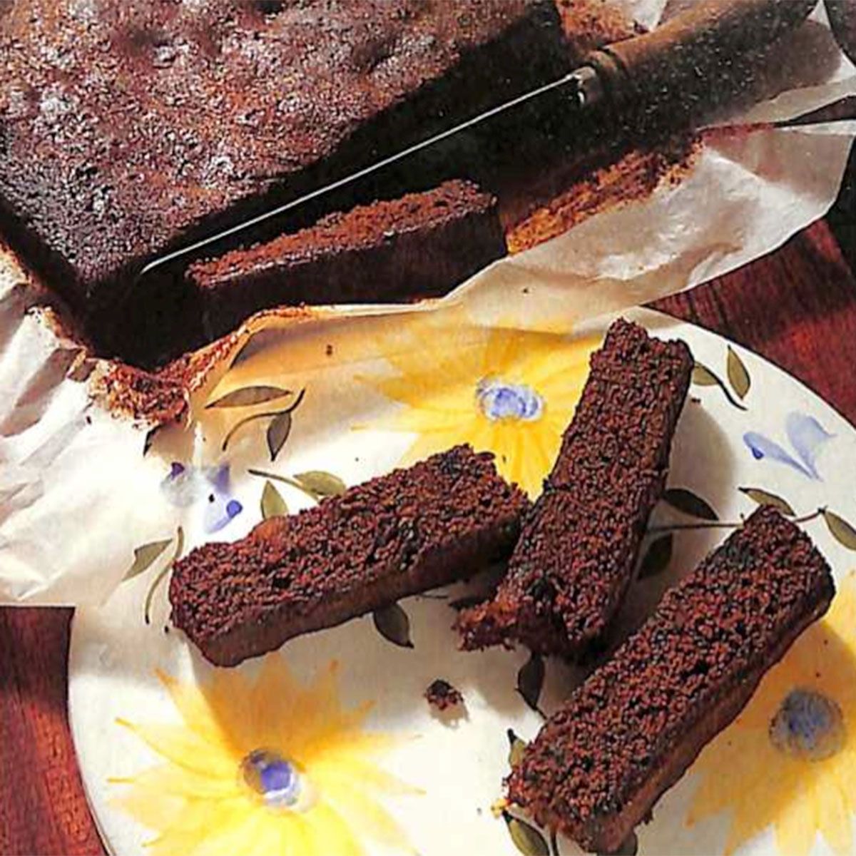 Recipe chocolate cake with ginger curd