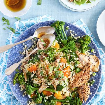 smoked mackerel and giant couscous salad