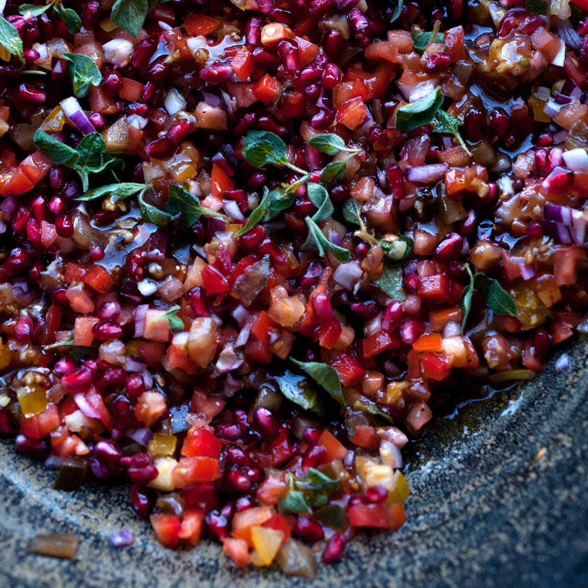 Yotam Ottolenghi Tomato And Pomegranate Salad