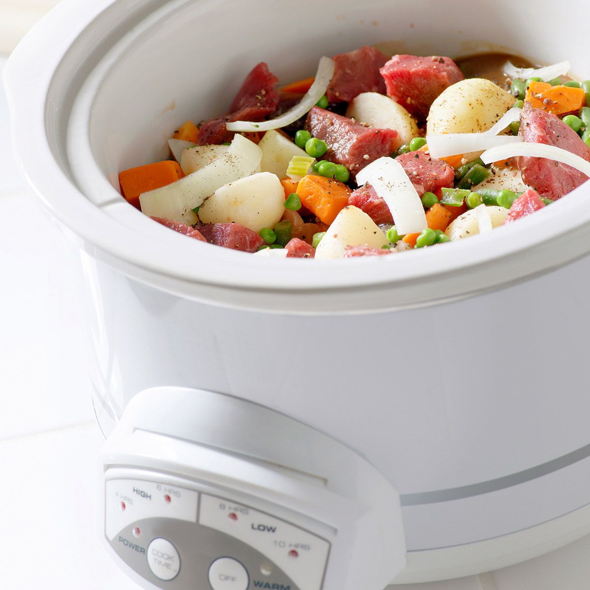 CROCK-ETTE Small Crockpot by RIVAL; STONEWARE SLOW COOKER, WORKS GOOD!