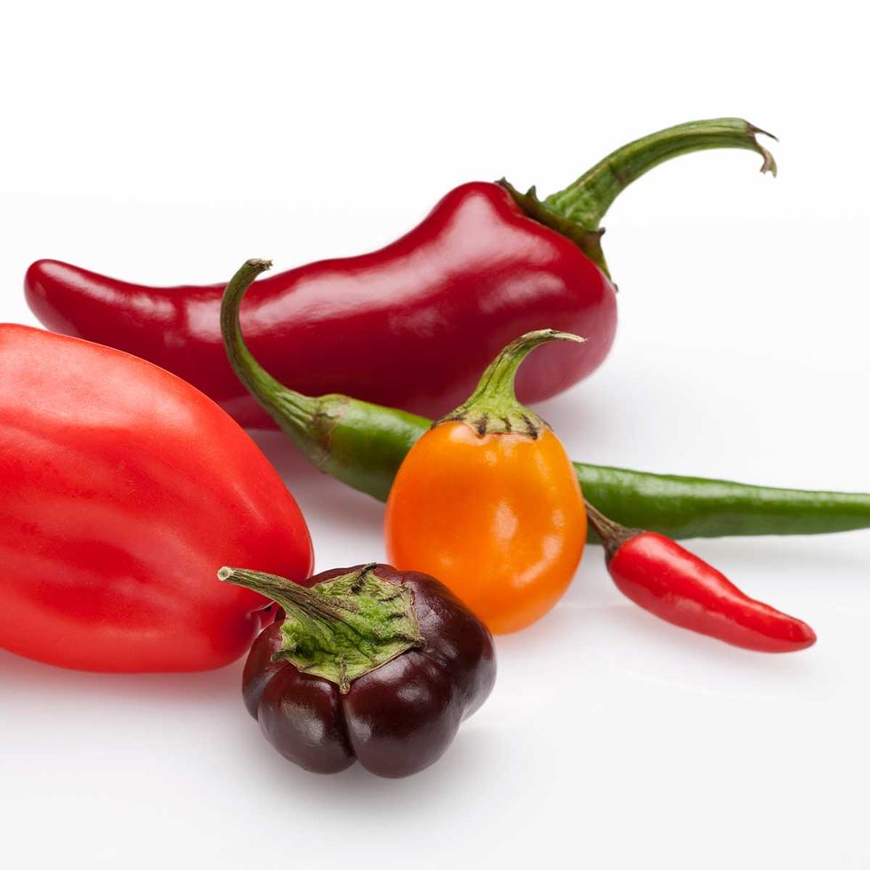 Whole food, Produce, Food, Natural foods, Vegetable, Ingredient, Vegan nutrition, Red, Bell peppers and chili peppers, Spice, 