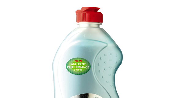 Bottle, Plastic bottle, Bottle cap, Liquid, Logo, Household supply, Plastic, Packaging and labeling, Label, Graphics, 