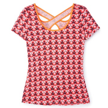 Product, Sleeve, Pattern, Red, White, One-piece garment, Sleeveless shirt, Baby & toddler clothing, Neck, Orange, 