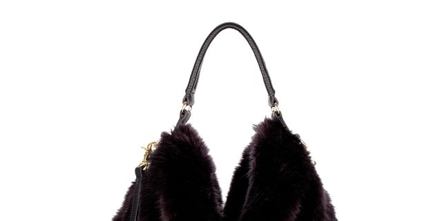 Textile, White, Style, Fashion accessory, Bag, Black, Leather, Maroon, Natural material, Fur, 