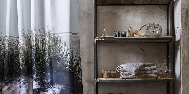Shelving, Shelf, Interior design, Display case, Hutch, Silver, Window treatment, Plumbing fixture, Shelving, Shelf, Interior design, Display case, Hutch, Silver, Window treatment, Plumbing fixture,