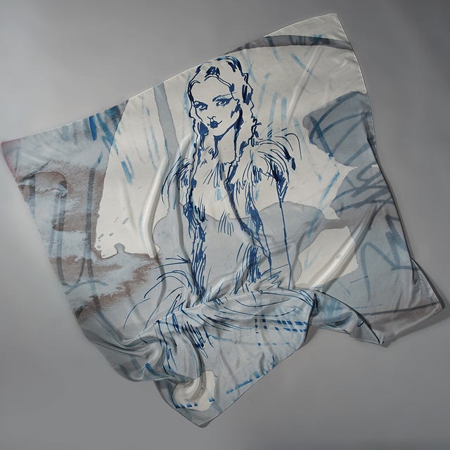 Art, Line art, Illustration, Visual arts, Undergarment, Drawing, Painting, Linens, Briefs, Paper, 