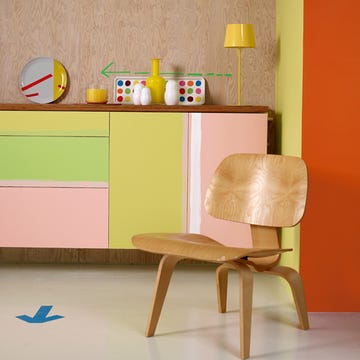 Wood, Yellow, Room, Shelving, Paint, Plywood, Peach, Cabinetry, Lampshade, 