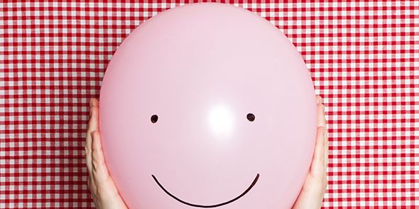 Facial expression, Pink, Smile, Balloon, Lip, Happy, Mouth, Emoticon, Smiley, Child, 