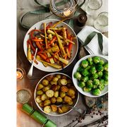 roasted carrots and parsnips with maple syrup and thyme recipe, sunday roast recipe, side dish recipe