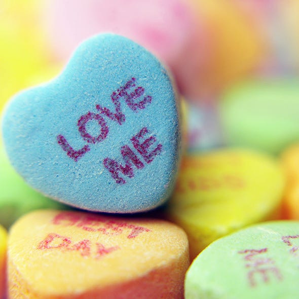 Sweetness, Colorfulness, Confectionery, Sweethearts, Candy, Heart, Dessert, Love, Food additive, Snack, 