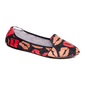 Shoe, Red, Ballet flat, Orange, Carmine, Fashion, Pattern, Maroon, Musical instrument accessory, Beige, 