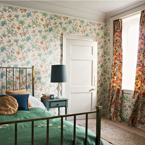 Interior design, Room, Green, Textile, Wall, Floor, Bed, Teal, Linens, Interior design, 