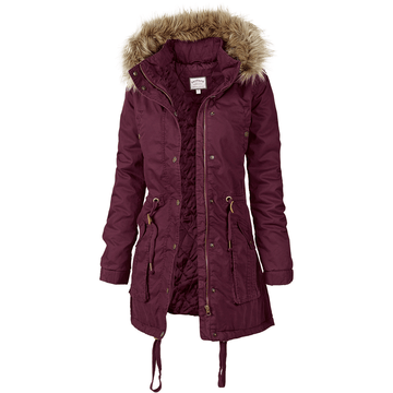 Clothing, Jacket, Sleeve, Textile, Outerwear, Coat, Magenta, Collar, Purple, Fur clothing, 
