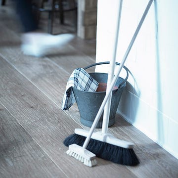 Floor, Flooring, Wood, Hardwood, Wood flooring, Household supply, Laminate flooring, Household cleaning supply, Broom, Composite material, 