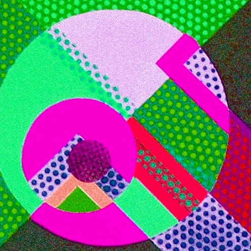 Colorfulness, Pattern, Purple, Magenta, Circle, Violet, Graphics, Illustration, Symbol, Graphic design, 