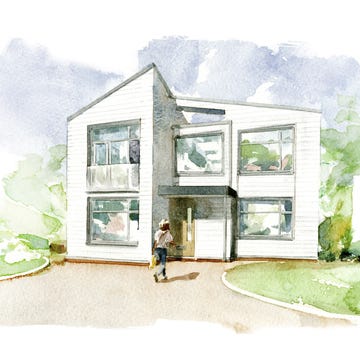 House, Paint, Art, Home, Artwork, Watercolor paint, Door, Painting, Illustration, Visual arts, 