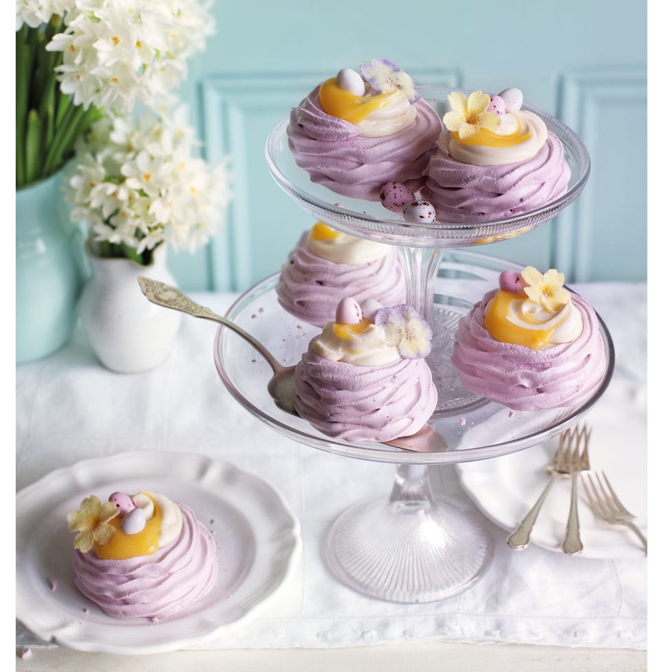 best mini egg recipes lavender and lemon easter nests
