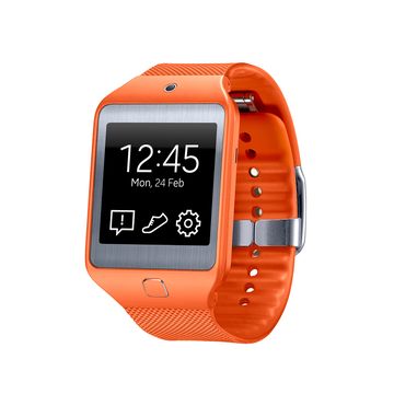Product, Watch, Electronic device, Display device, Orange, Technology, Red, Watch accessory, Amber, Font, 