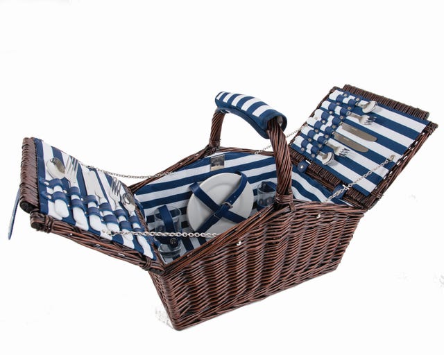 Brown, Basket, Wicker, Storage basket, Home accessories, Electric blue, Picnic basket, 