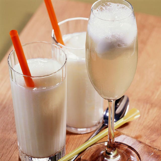 Drink, Glass, Liquid, Tableware, Drinkware, Barware, Alcoholic beverage, Ingredient, Stemware, Plant milk, 