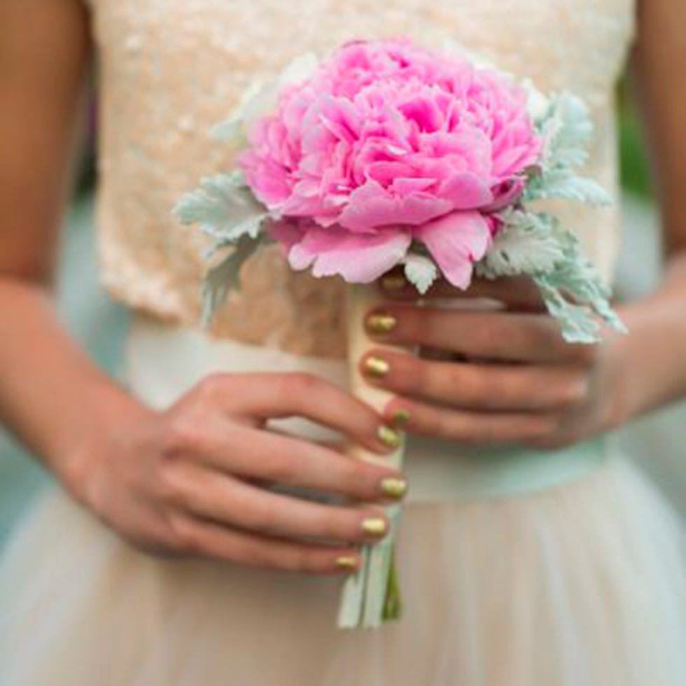 Bouquet, Pink, Flower, Cut flowers, Plant, Hand, Peony, Nail, Dress, common peony, 