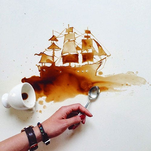 Finger, Cup, Wrist, Nail, Serveware, Art, Jewellery, Drinkware, Coffee cup, Paint, 