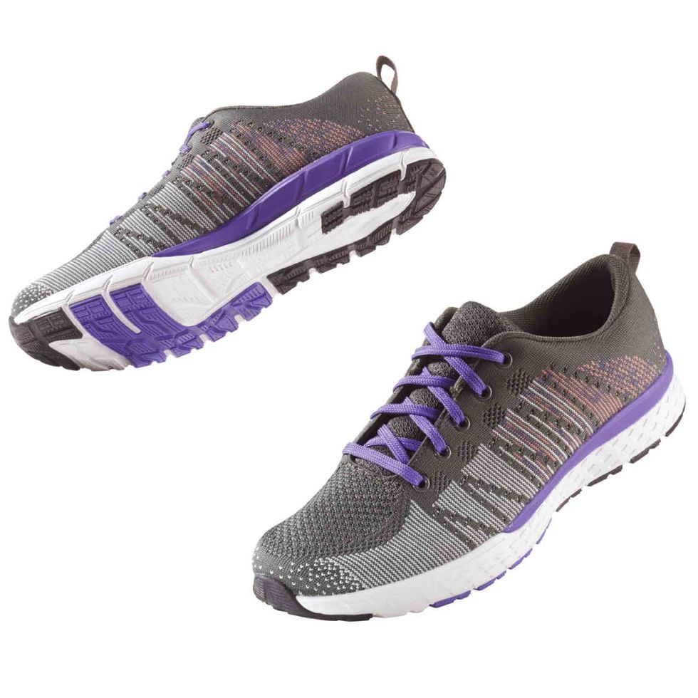 Footwear, Product, Shoe, Purple, Violet, White, Athletic shoe, Sportswear, Line, Sneakers, 