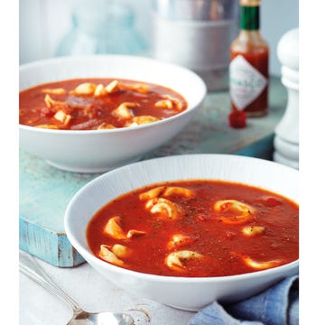 Food, Dish, Soup, Stew, Cuisine, Bottle, Recipe, Curry, Kitchen utensil, Cutlery, 