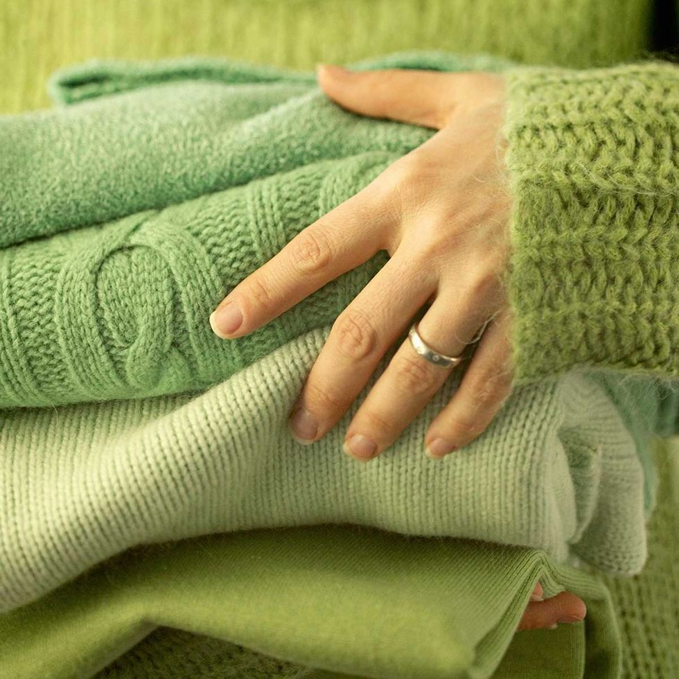 Green, Finger, Wool, Hand, Nail, Arm, Textile, Knitting, Woolen, Linens, 