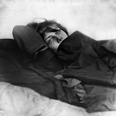Comfort, Monochrome photography, Linens, Blanket, Portrait, Bedding, Sleep, 