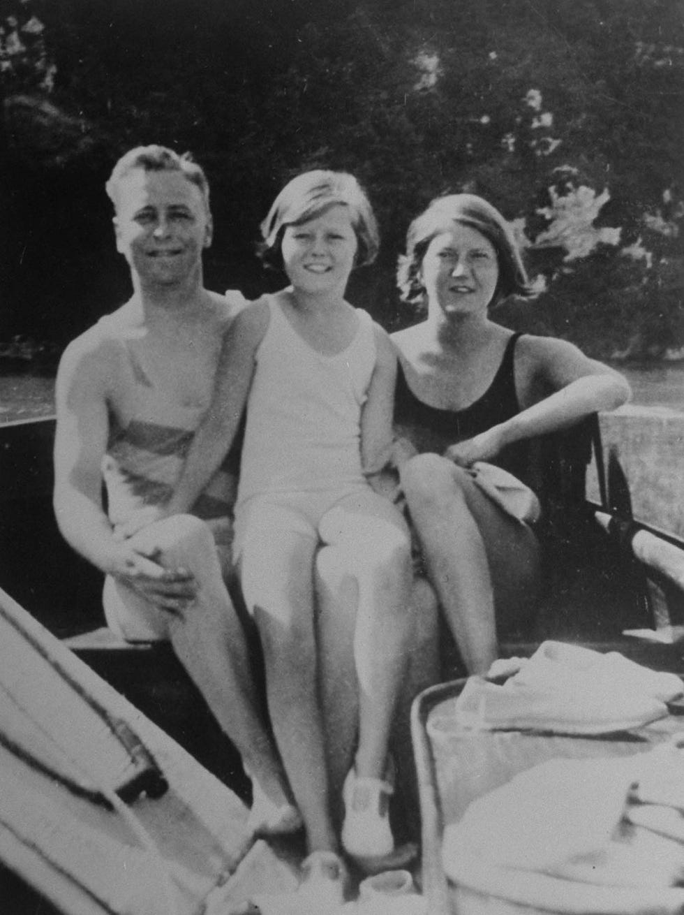 Smile, Fun, Photograph, Mammal, Vintage clothing, Monochrome, Retro style, Monochrome photography, Boats and boating--Equipment and supplies, Chest, 