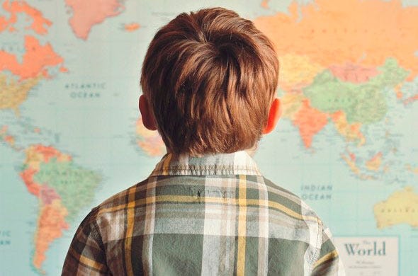 Hairstyle, Chin, Textile, Style, Back, Pattern, Colorfulness, World, Plaid, Atlas, 