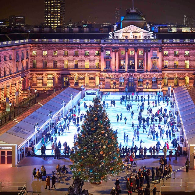 Landmark, Christmas decoration, Holiday, Night, Winter, Town square, Christmas tree, Plaza, Christmas, Christmas eve, 