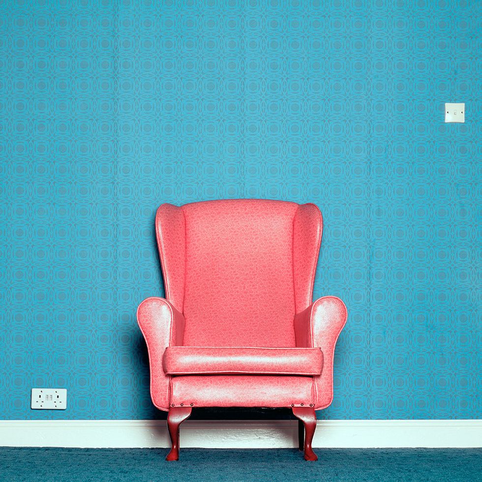 Blue, Green, Furniture, Chair, Floor, Teal, Turquoise, Hardwood, Colorfulness, Aqua, 