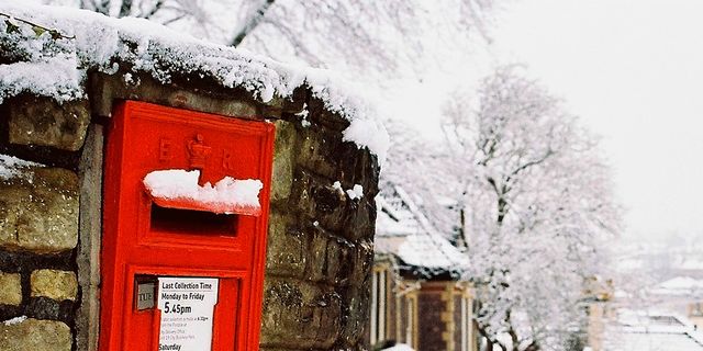 Winter, Telephone booth, Post box, Freezing, Public space, Snow, Human settlement, Coquelicot, Mailbox, Paint, 