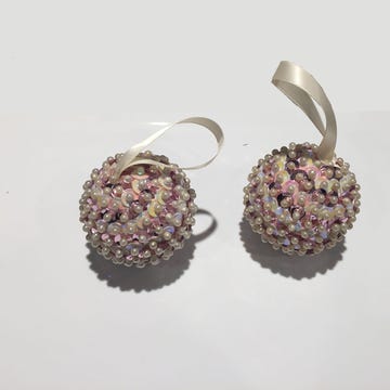 Product, Earrings, White, Fashion accessory, Lavender, Pink, Natural material, Purple, Violet, Fashion, 