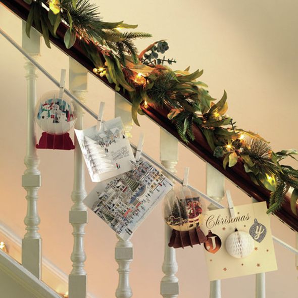 Christmas decoration, Interior design, Holiday, Christmas, Baluster, Ornament, Christmas ornament, Ribbon, Holiday ornament, Christmas tree, 