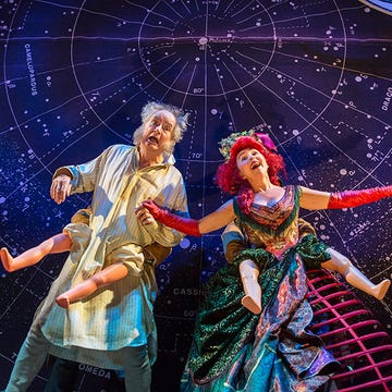 Art, Space, Costume design, heater, Painting, Ferris wheel, Illustration, Acting, One-piece garment, Astronomical object, 