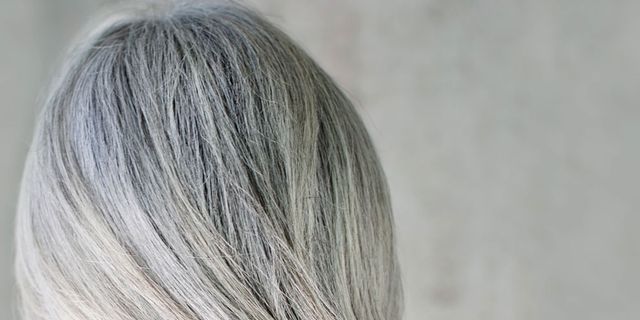 Hairstyle, Blond, Grey, Close-up, Long hair, Silver, Hair coloring, Step cutting, Layered hair, Thread, 