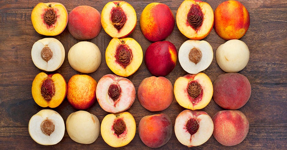 Peach, Food, Fruit, Natural foods, Nectarines, Superfood, Plant, Local food, Nectarine, Produce, 