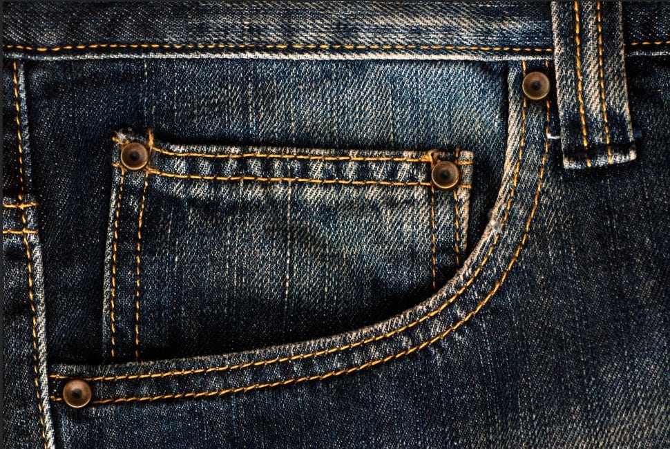 Brown, Denim, Textile, Jeans, Photograph, White, Style, Pocket, Light, Tan, 