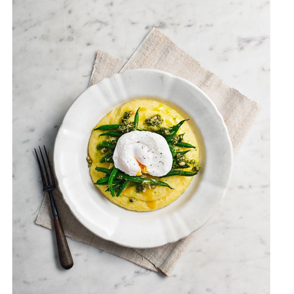 best egg recipes polenta and poached egg bowl