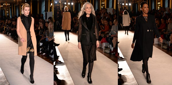 Clothing, Footwear, Leg, Fashion show, Event, Runway, Outerwear, Fashion model, Coat, Style, 