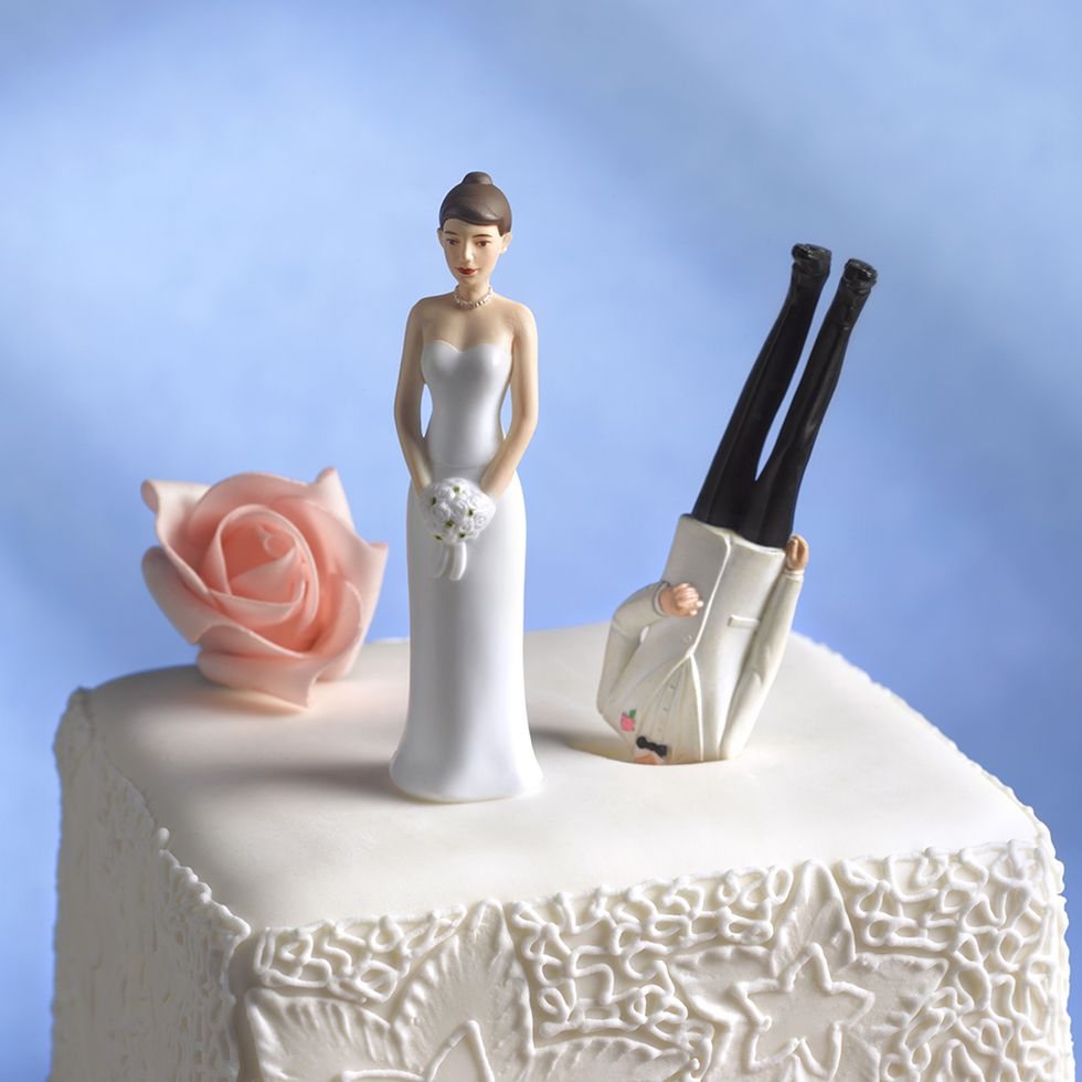 Cake, Toy, Dessert, Dress, Baked goods, Cake decorating, Gown, Bride, Bridal clothing, Cuisine, 