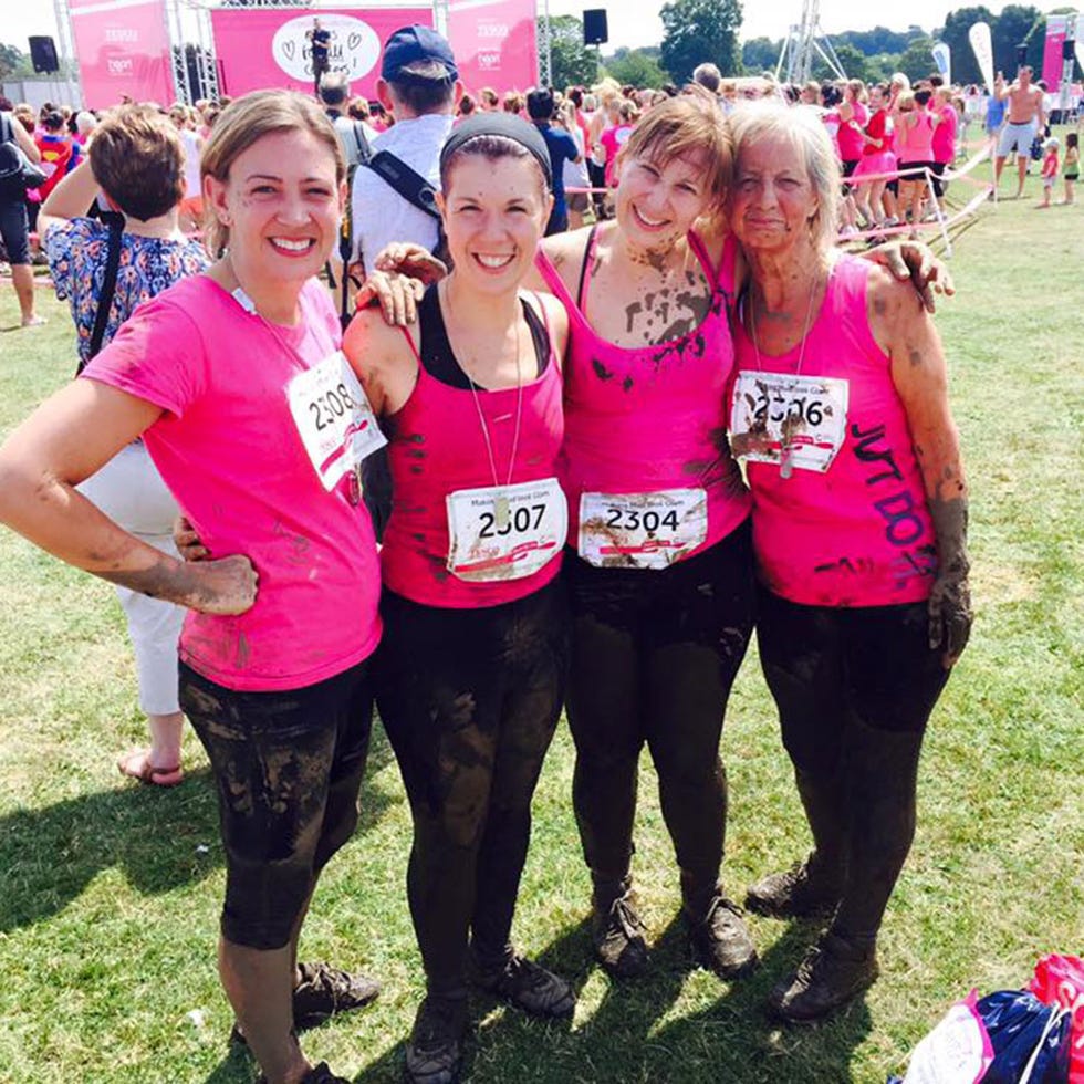 Smile, People, Social group, Pink, Style, Team, Magenta, Thigh, Blond, Tights, 