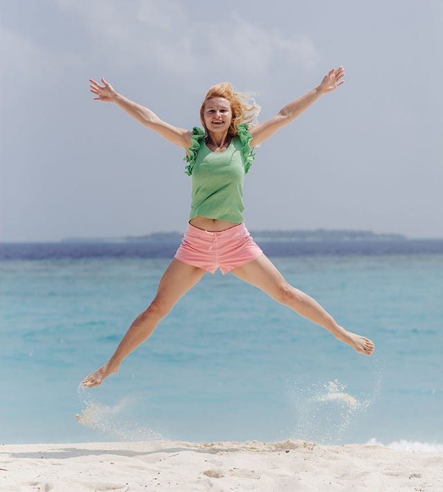 Jumping, People in nature, Fun, Vacation, Happy, Summer, Jumping jack, Sea, Sky, Photography, 