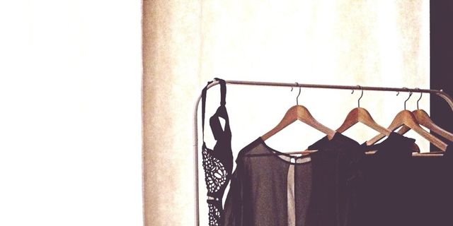 Clothes hanger, Undergarment, Visual arts, Briefs, Day dress, Lingerie, Underpants, One-piece garment, 