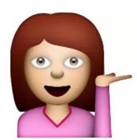 Emoji meanings - You've been using the sassy girl in the pink jumper wrong