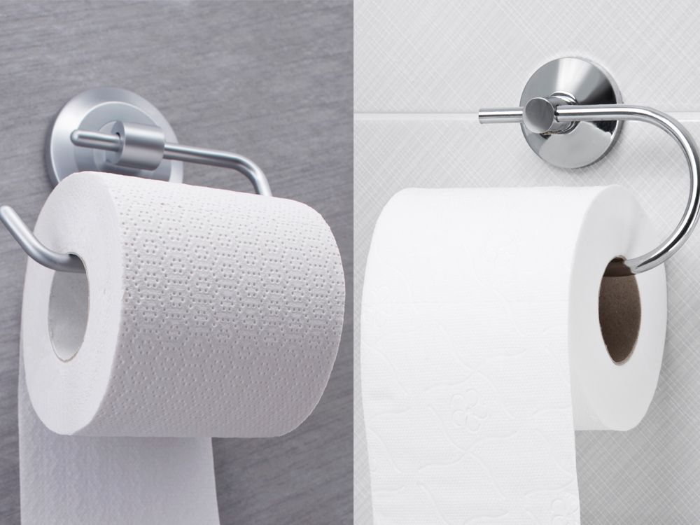 The old age toilet roll debate has finally been settled